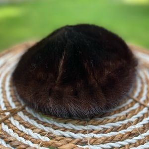 VTG Conrad Chandler Mink winter fur hat one size.